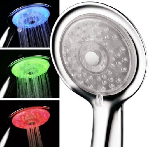 Luminex by PowerSpa® 7-Color 4-Setting LED Handheld Shower Head
