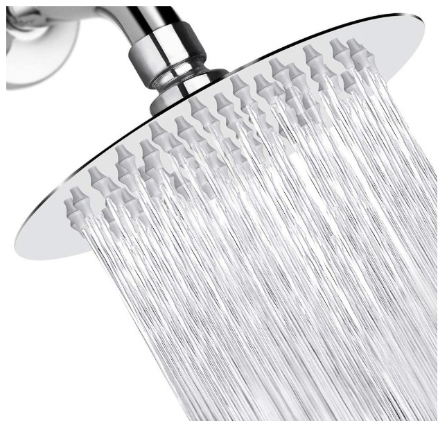 large shower head with hose