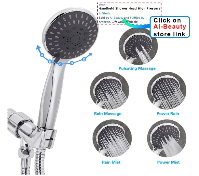 best removable shower head
