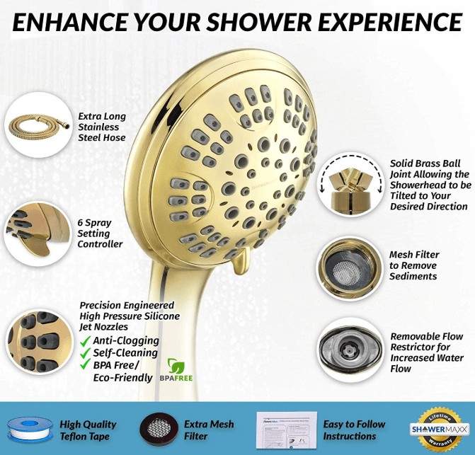 best high pressure handheld shower head reviews