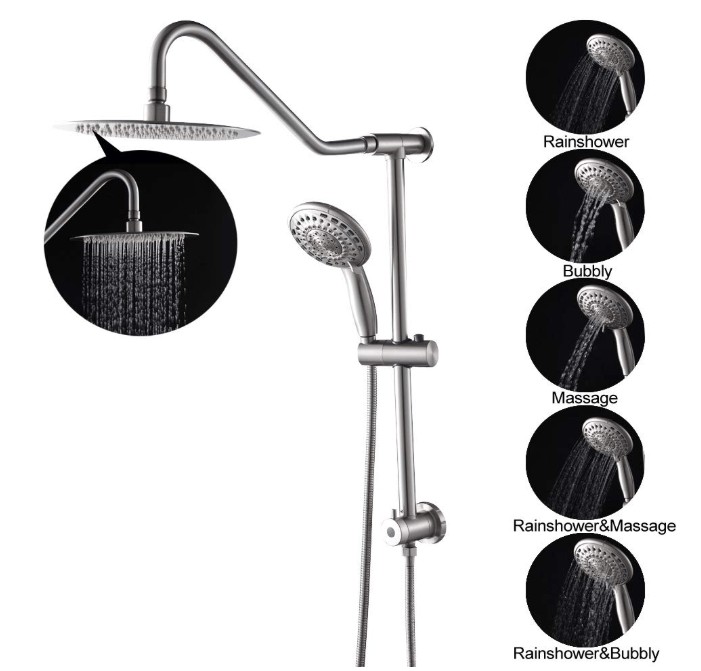 rain shower system with handheld combo