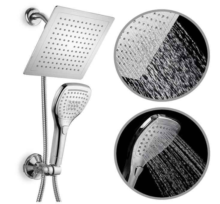 best square shower head combo