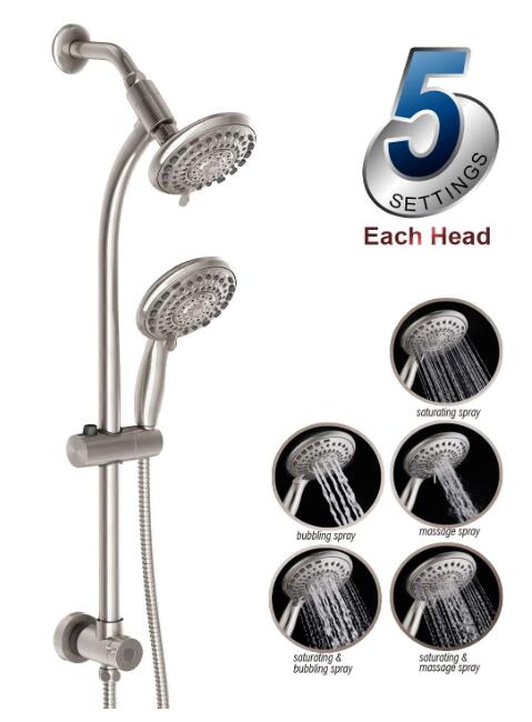 best shower head with removable wand