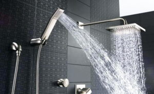 standard shower valve height