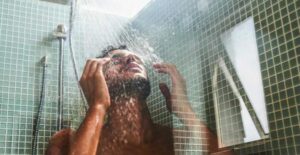 how would shower raise body temperature